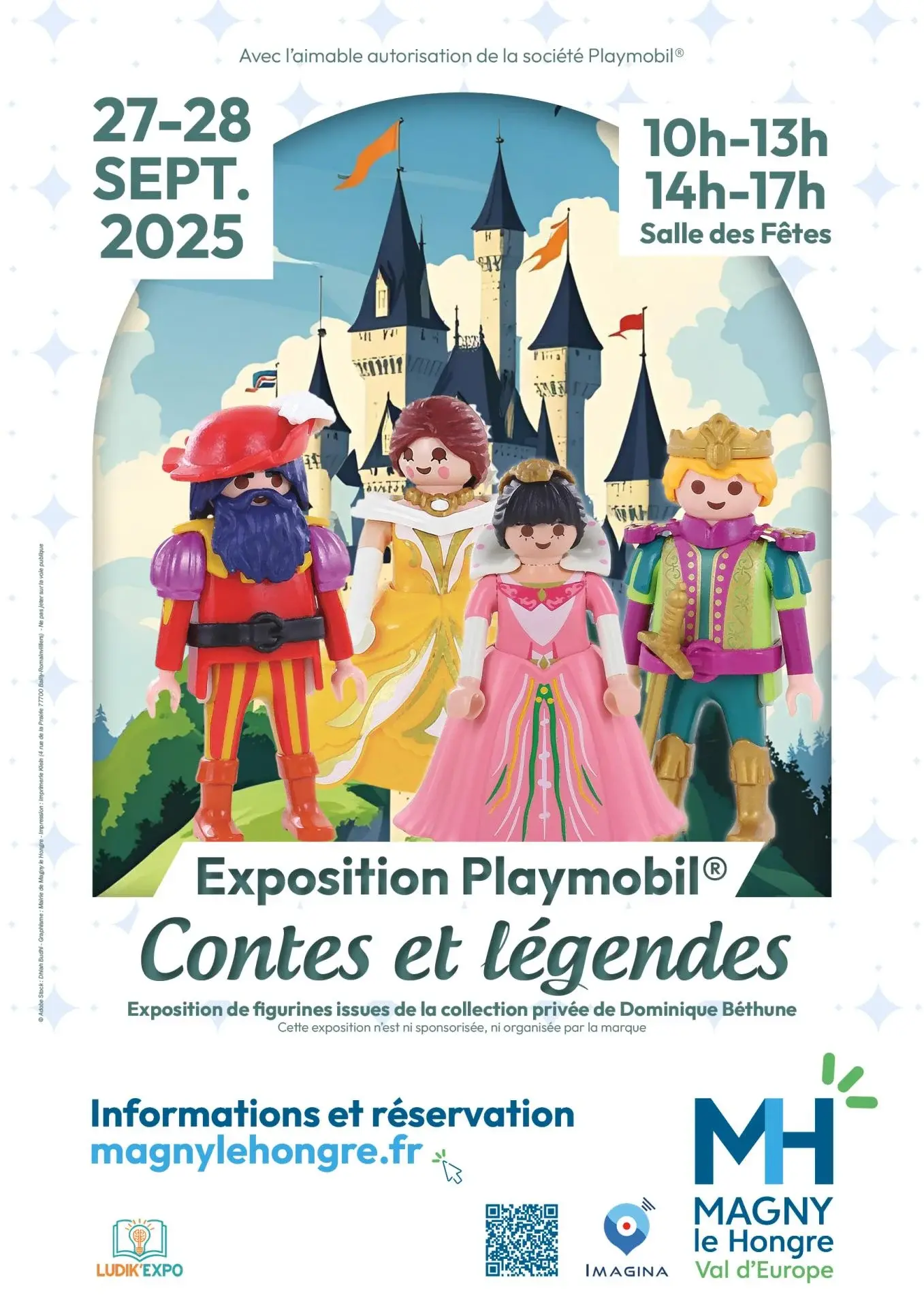 Affiche expo playmobil magny le hongre 2025