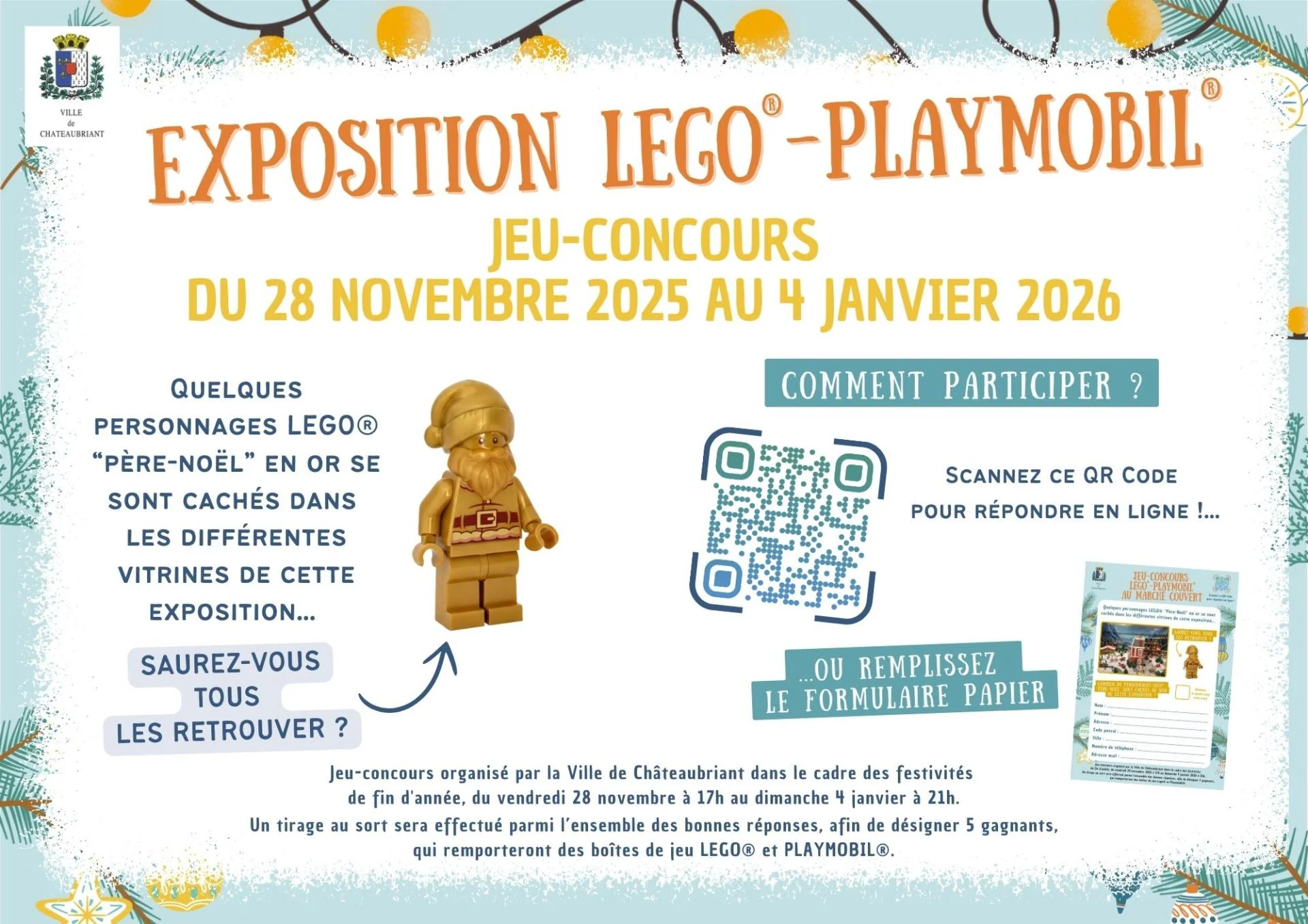 Jeu concours lego playmobil 2025